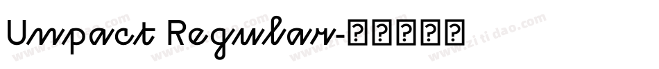 Unpact Regular字体转换